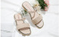 Summer Beach Flat Heel Sandals Solid Color Slippers