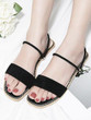 Summer Beach Flat Heel Sandals Solid Color Slippers