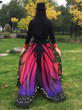 Chiffon Beach Butterfly Wing Print Shawl For Women