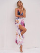 Print Spaghetti Strap Split Beach Dress