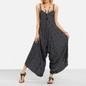 Casual Wide Legs Sleeveless Striped Elegant Jumpsuit
