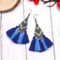 Handmade Vintage Bohemian Tassel Fringed Dangle Earrings Jewelry
