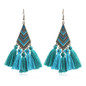 Handmade Vintage Bohemian Tassel Fringed Dangle Earrings Jewelry