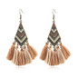 Handmade Vintage Bohemian Tassel Fringed Dangle Earrings Jewelry