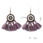 Ethnic Bohemian Drop Dangle Long Rope Fringes Retro Tassel Earrings Women Party Jewelry