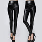 2017 New Winter Thickened Leggings Skinny Pants Women Black Leather Warm Pants waist high trousers