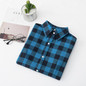 2018 New Brand Women Blouses Long Sleeve Shirts Cotton Red Black Flannel Plaid Shirt Casual Female
