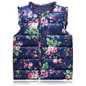 6-Style Autumn&Winter Sweet Floral Children's Girls Jackets Cotton Warm Kids Vest For Girl Waistcoat