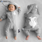 Newborn Infant Baby Girl Boy Clothes Cute 3D Bunny Ear Romper Jumpsuit Playsuit Spring Autumn Warm  Rompers One Piece