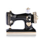 Blucome Women Girls Sewing Machine Brooch Black Enamel Brooches Jewelry Hijab Pin For Collar Suit