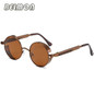 Steampunk Goggles Sunglasses Men Women Luxury Brand Round Sun Glasses For Ladies Retro Circle