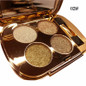 Professional Eye Makeup 4 Colors Palette Gold Smoky Diamond Bright Glitter Eye Shadow