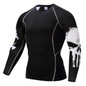 Punisher Compression Shirt Men Breathable Quick Dry T Shirt Bodybuilding Top Crossfit Tee Fitness