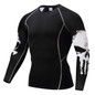Punisher Compression Shirt Men Breathable Quick Dry T Shirt Bodybuilding Top Crossfit Tee Fitness