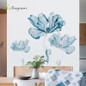 Creative warm wall sticker Nordic flower self-adhesive stickers bedroom living room decoration house decoration wall decor