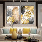 Nordic Style Plant Golden Leaves Canvas Decorative Painting Art Abstract Print Poster Picture Wall Living Room Bedroom Decor