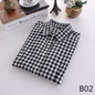 2018 Spring New Brand Women Blouses Long Sleeve Cotton Flannel Plaid Shirts Women Casual Plus Size