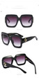 Oversized Square Sunglasses Luxury Brand Designer Vintage Shades Eyewear