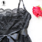 VenusFox Sexy Babydoll Lingerie Black Lace Plus Size