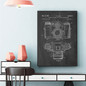 Camera Patent Vintage Poster Abstract Canvas Painting Antique Camera Retro Print Blueprint Wall Picture For Photography Decor