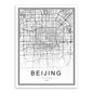Black and White World City Map Paris London New York Poster Nordic Style Living Room Wall Art Picture Home Decor Canvas Painting