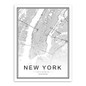 Black and White World City Map Paris London New York Poster Nordic Style Living Room Wall Art Picture Home Decor Canvas Painting