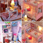 Doll House Furniture Miniature Dollhouse DIY Miniature House Room Box Theatre Toys for Children DIY Dollhouse