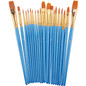 Paint Brush Set by heartybay, 20 pcs Nylon Hair Brushes for Acrylic Oil Watercolor Painting Artist Professional Painting Kits