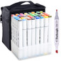 Markers, 40 Colors Art Marker Set, New Generation Dual Tip Permanent Marker pens