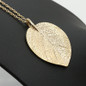 Golden Leaf Pendant Necklace