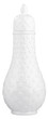 Gloss White Small White Ceramic Jar With Raised Polka Dots - Style: 7498162