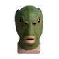 Anime Cosplay Green Fish Head Latex Helmet Halloween Props