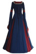 BFJFY Women Medieval Long Gown Dress Victorian Cosplay Flare Halloween Costume