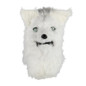 Cosplay Latex Mask Carnival Prop Costume Masks Adult Animal White Dog Mask Can Open Mouth Cosplay Halloween Party
