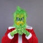 Christmas Adult Grinch Luxury Santa Costume with Mask cosplay suit