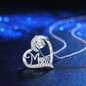 Sterling Silver Heart Necklace For MOM