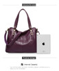 Handbag women luxury shoulder 100% genuine leather fashion tote hobos purse charm crossbody messenger