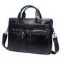 Briefcases men's bag genuine leather crossbody messenger shoulder 14'' laptop totes