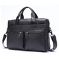 Briefcases men's bag genuine leather crossbody messenger shoulder 14'' laptop totes