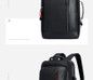 Backpack teenager men multifunction usb charging 15.6 inch laptop anti theft enlarge travel