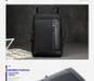Backpack teenager men multifunction usb charging 15.6 inch laptop anti theft enlarge travel