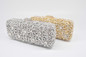 Clutch women crystal bag evening party minaudiere box purse bridal flower rhinestones handbag