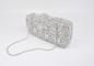 Clutch women crystal bag evening party minaudiere box purse bridal flower rhinestones handbag