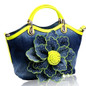 Handbags fashion women leather mobile messenger pu elegant bag tote big flower mother