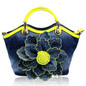 Handbags fashion women leather mobile messenger pu elegant bag tote big flower mother