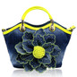 Handbags fashion women leather mobile messenger pu elegant bag tote big flower mother