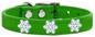 Snowflake Widget Genuine Leather Dog Collar