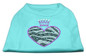Zebra Heart Rhinestone Dog Shirt