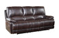 Blackjack Furniture The Brantley Collection Leather Sofa for the Living Room, Brown