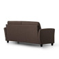 Zinus Ricardo Contemporary Upholstered 78.4 Inch Sofa / Living Room Couch, Chestnut Brown